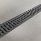 EASY 2 channel drain with plastic grate (Black), A15