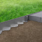 Galvanised Steel Border Edging System used in a garden