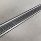 BASE DN100 plastic channel drain, HeelSafe Mesh galvanised grate, B125