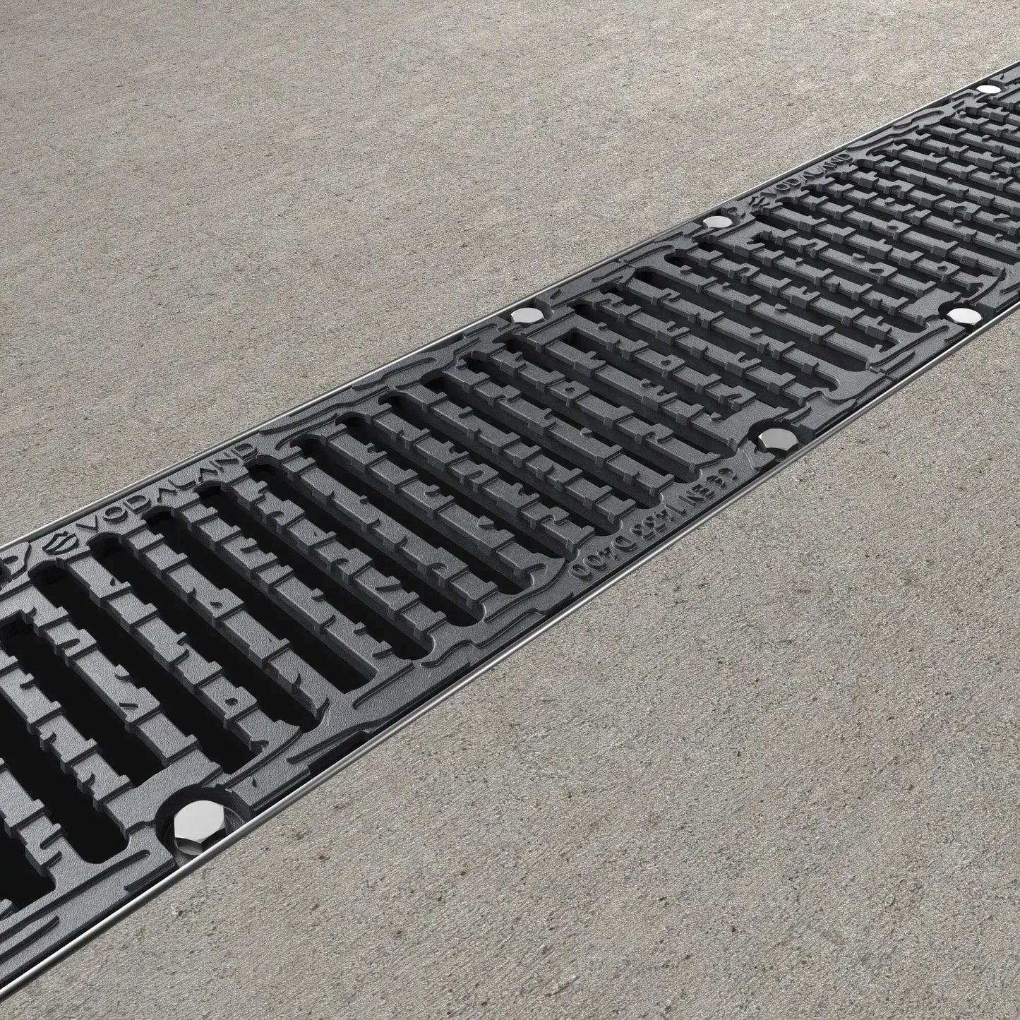 PRO 150PC Channel drain with cast iron grate D400