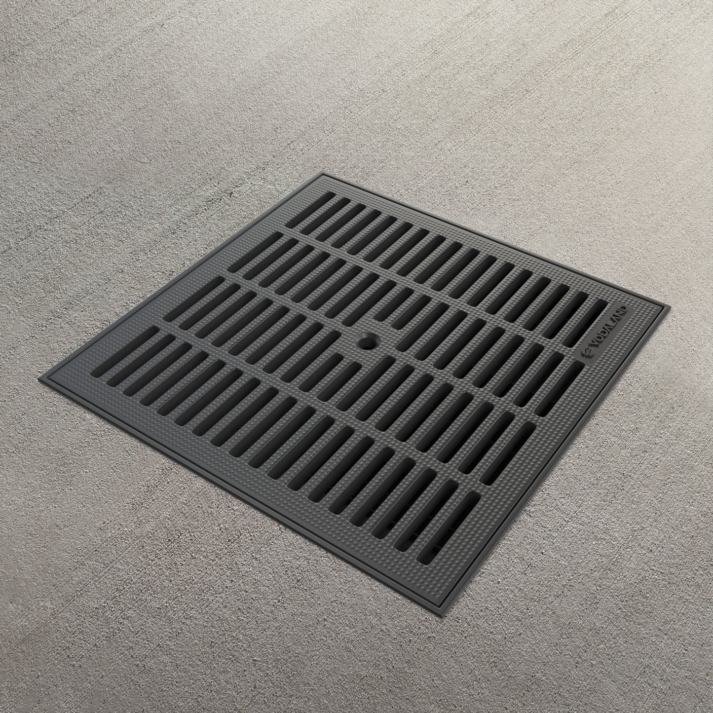 300x300 Plastic catch basin with plastic grate, A15