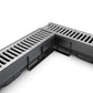 EASY 1 Slim drainage channel kit with galvanised steel grate, A15