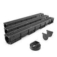 EASY 1 Slim drainage channel kit with plastic grate, A15
