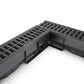 EASY 1 Slim drainage channel kit with plastic grate, A15