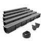 EASY 1 Slim drainage channel kit with galvanised steel grate, A15