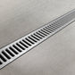 EASY 1 Slim drainage channel kit with galvanised steel grate, A15