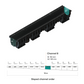 DN100 Galvanised steel grate drainage channel package