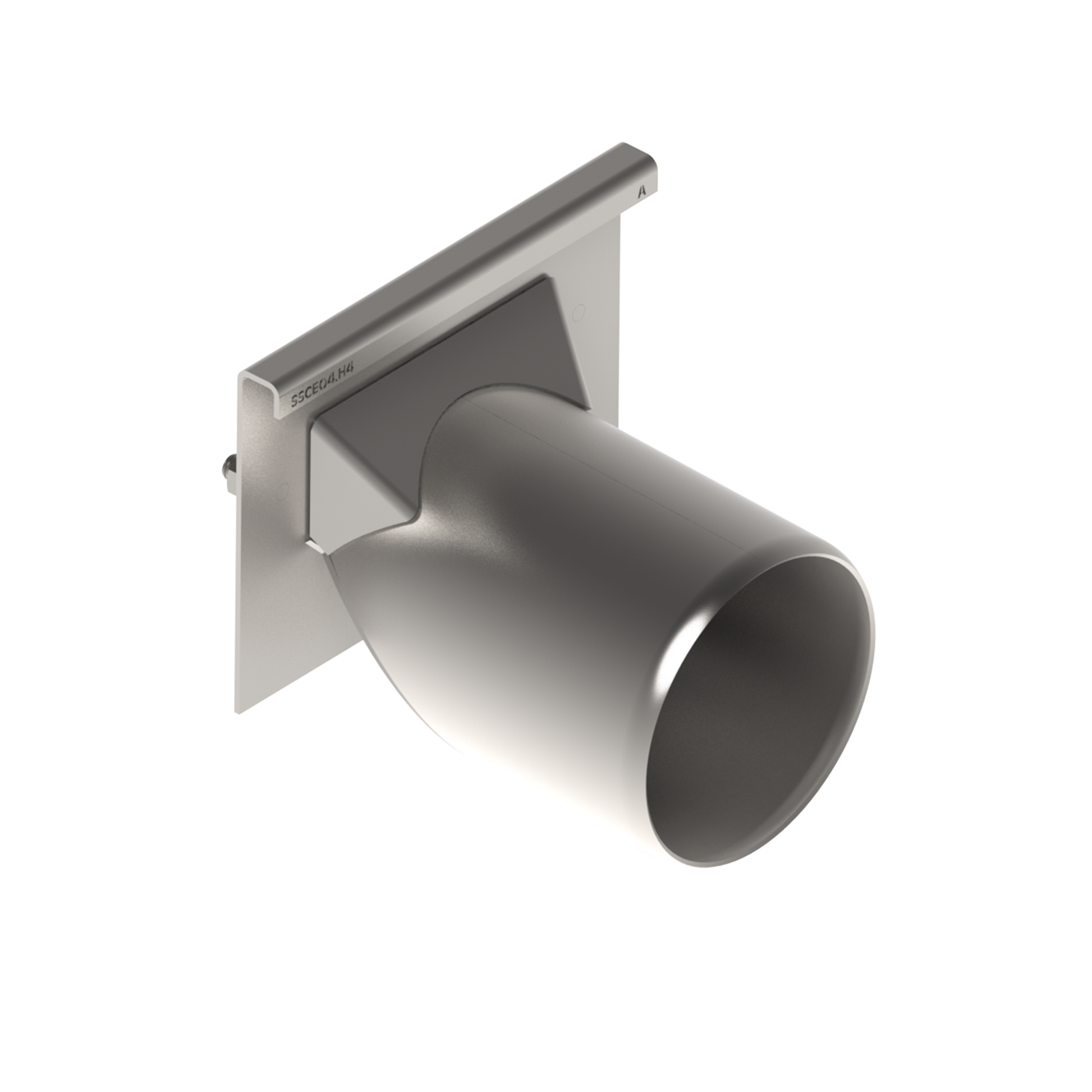 Stainless End Cap With Outlet | Modular Stainless Channel System
