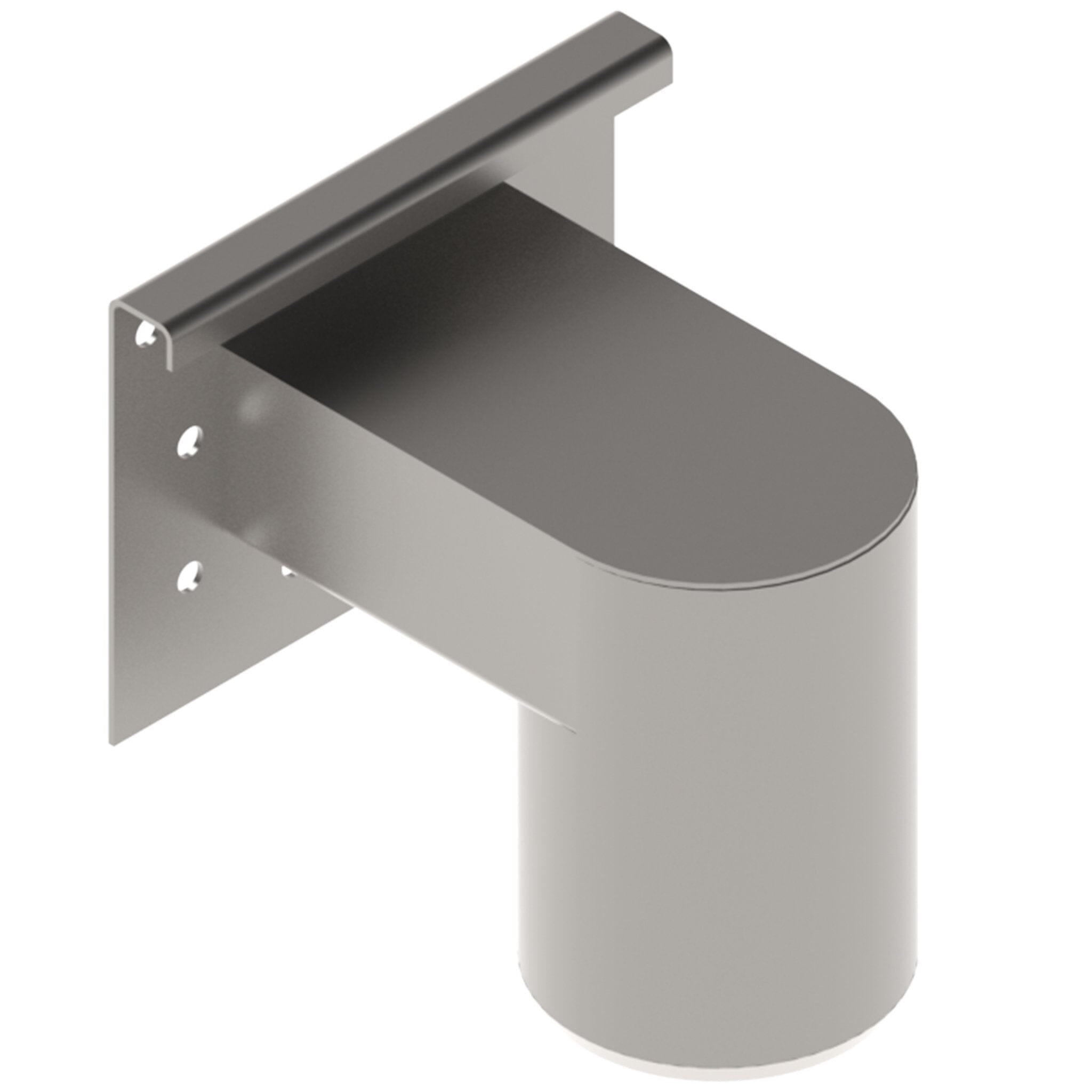 Stainless End Cap With Outlet | Modular Stainless Channel System