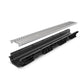 BASE DN100 plastic channel drain, galvanised grate, A15