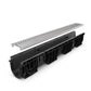 BASE DN100 plastic channel drain, galvanised grate, A15