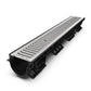 BASE DN100 plastic channel drain, galvanised grate, A15