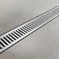 BASE DN100 plastic channel drain, galvanised grate, A15