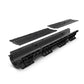 BASE DN100 plastic channel drain, cast iron grate, C250